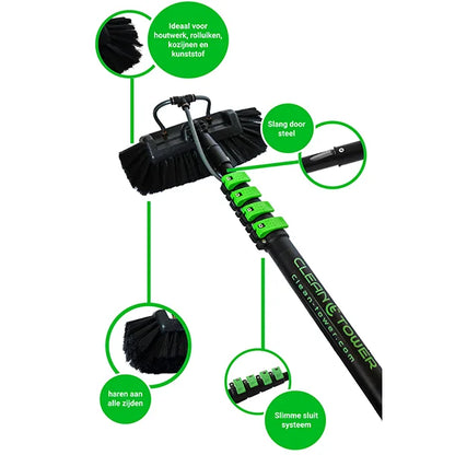 Teleskopstiel Lite Carbon Pro – Fünfkantbürste