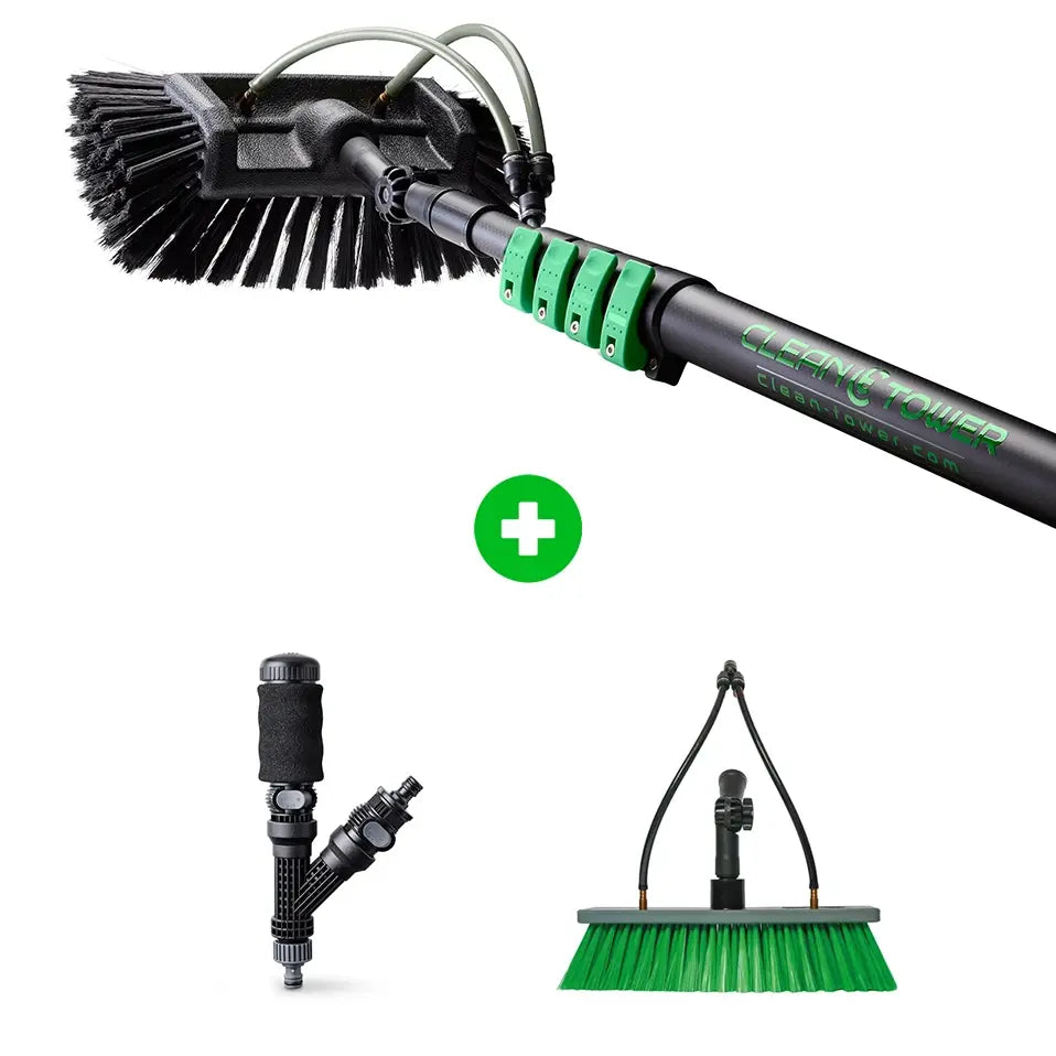 Teleskopstiel Full Carbon Pro – Fünfkantbürste